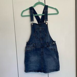 Blue Denim Skirt Overalls